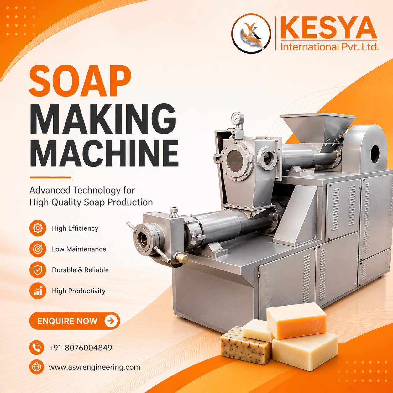 Buy High-Performance Soap Making Machines from Trusted Manufacturers | Kesya International